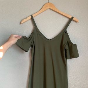 Fitted Olive Dress